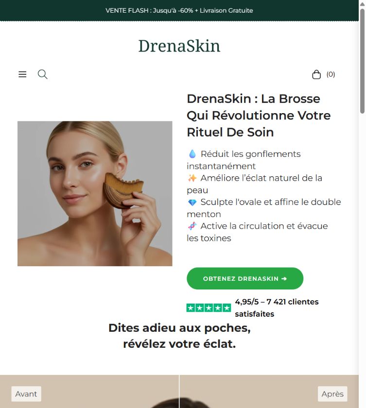 Vue tablette — Drenaskin