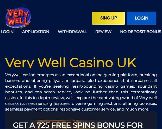 Discover the Best Online Casino Experiences on Verywell Casino UK Today