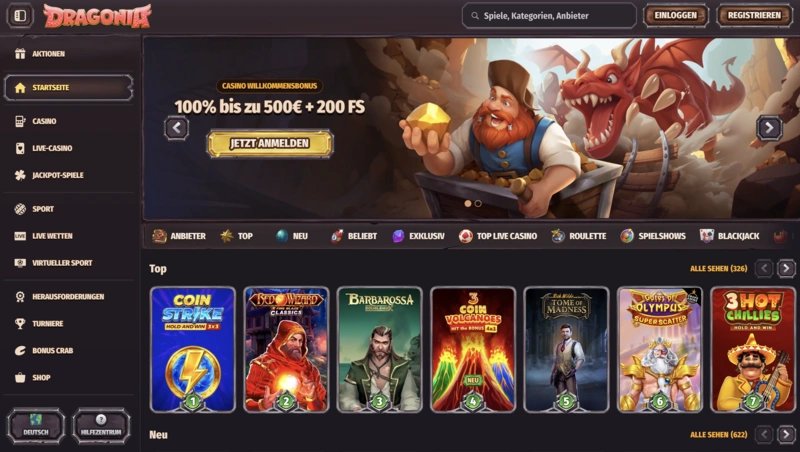 Découvrez les Meilleures Offres du Dragonia Casino en Ligne pour les Joueurs