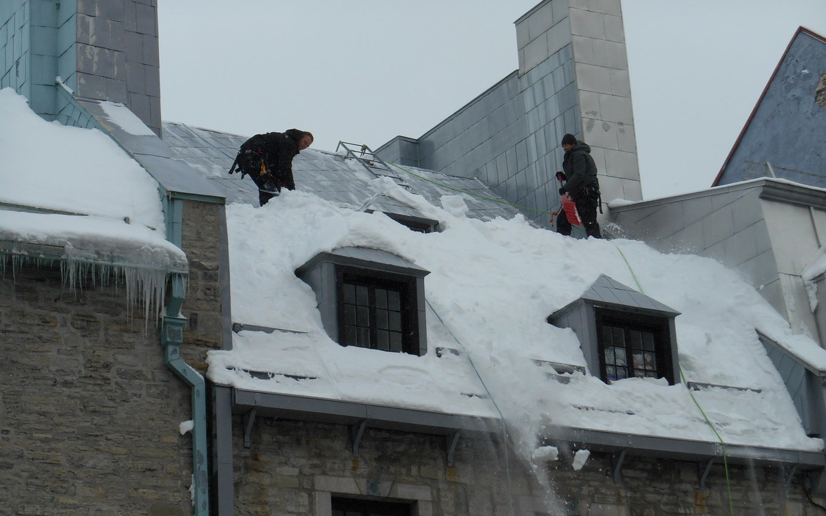 Déneigement en action
