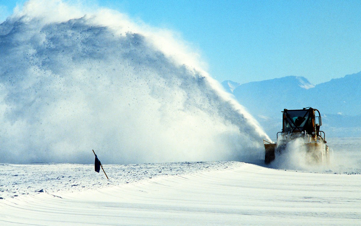 Déneigement en action
