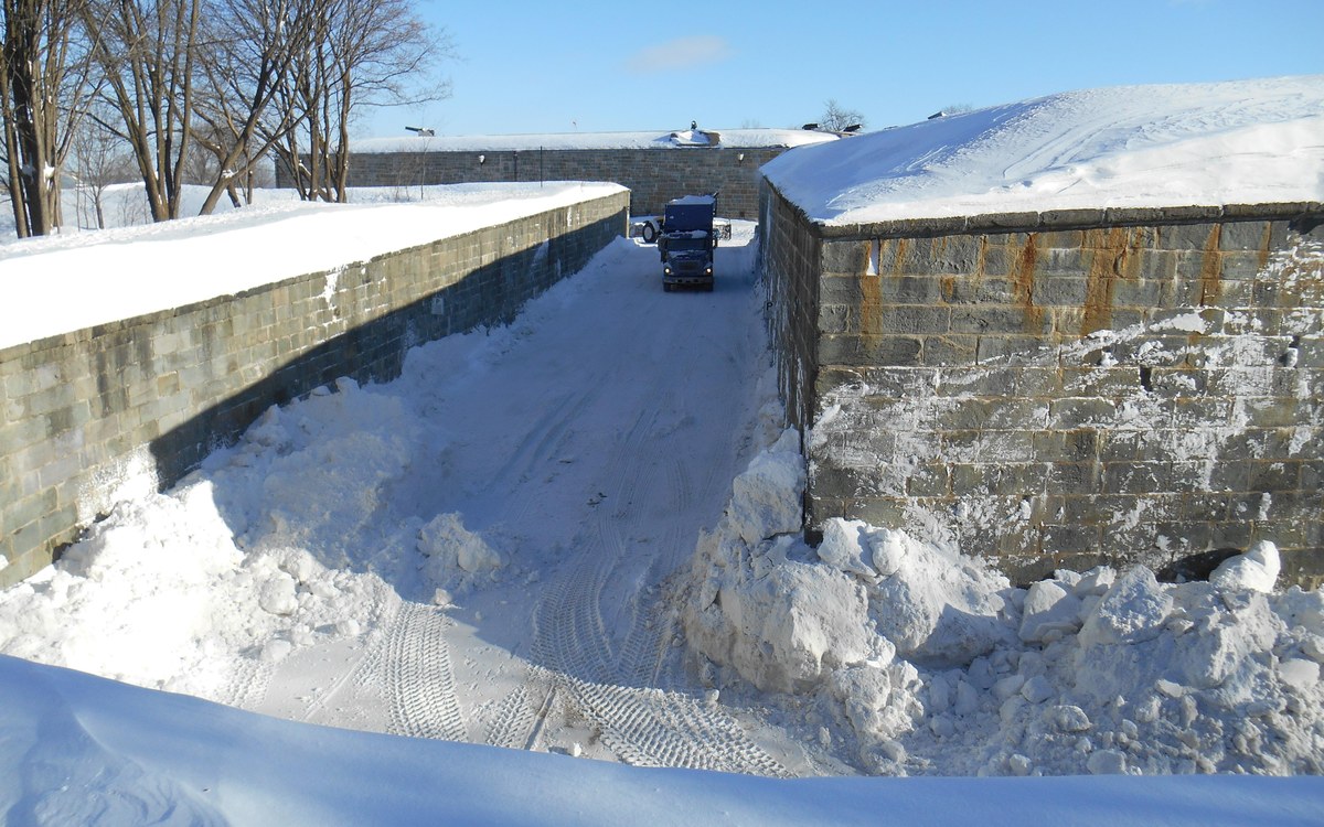Déneigement en action