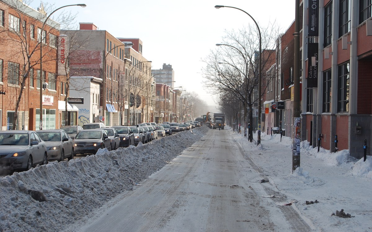 Déneigement en action