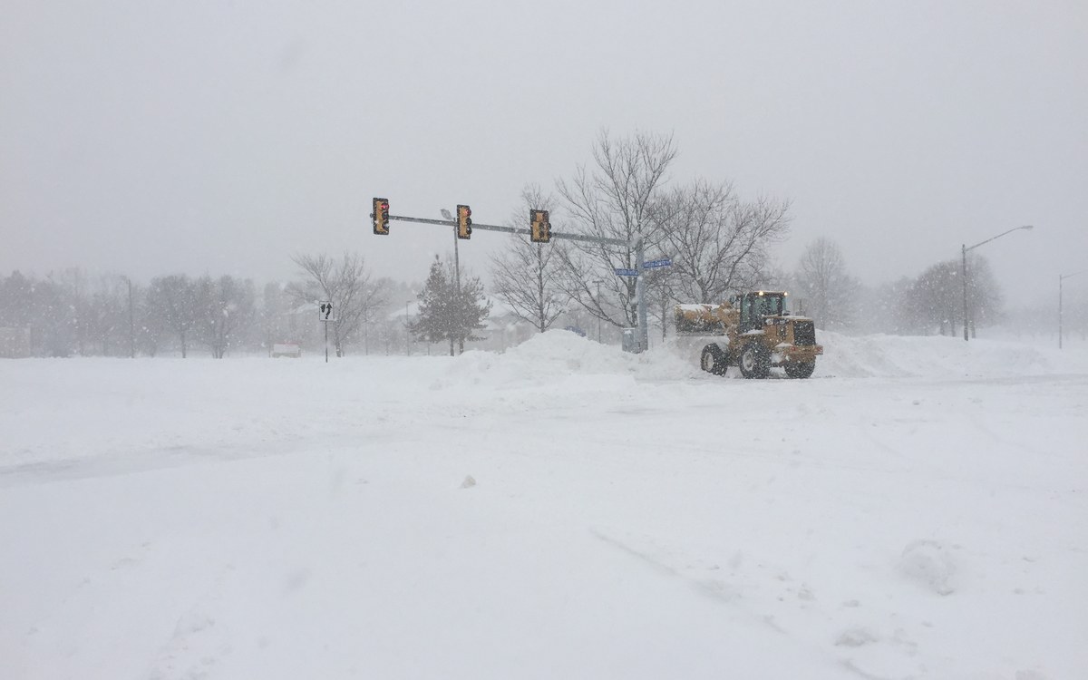 Déneigement en action